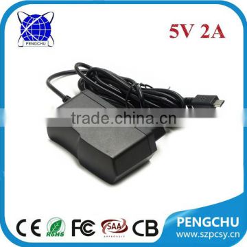 USB charger for tablet 5v 2a ac dc power adapter