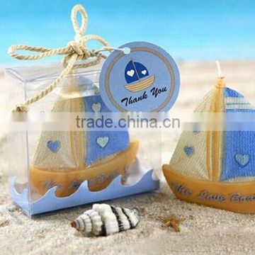 Beautiful Wedding Favors sailboat candle