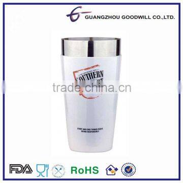Shaker bottle stainless steel with PVC Coating 24oz