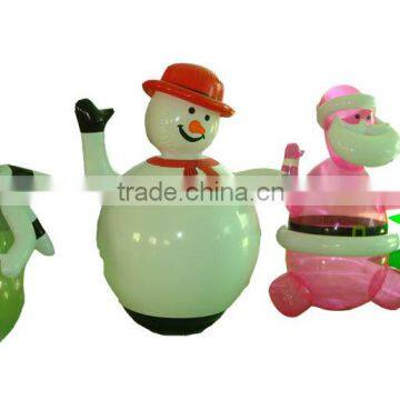 hot selling Christmas decorations,,promotional PVC ornaments for Christmas, holiday decorations