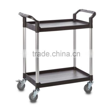 two-shelf plastic and aluminium service trolley for transportation TR-06