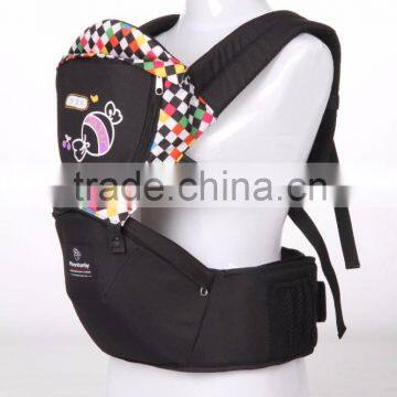 comfortable cotton baby carrier with hip seat