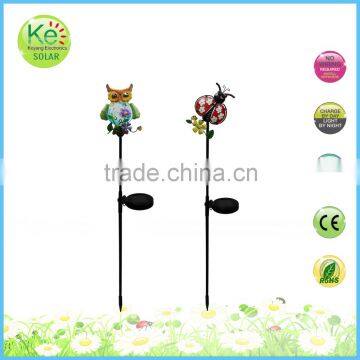 Animal led solar garden street stake light with battery