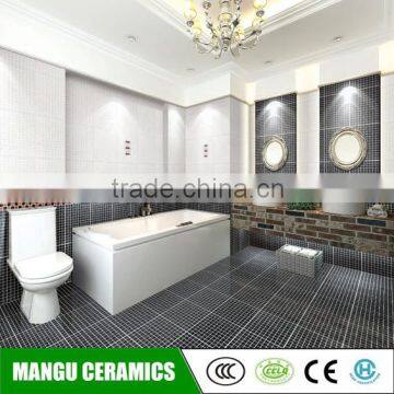 cheap bathroom ceramic wall tile black and white