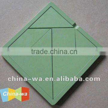 MDF tangram jigsaw puzzle game toy