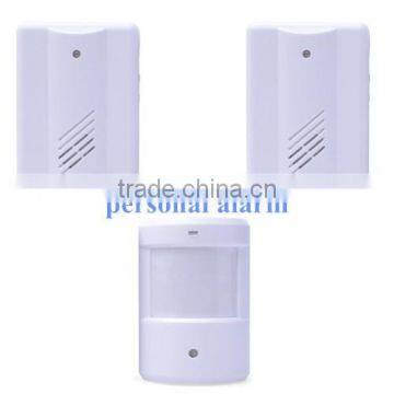 2 transmitte1 receiver Doorbell wireless welcome alarm no radiation no harm Wireless outdoor Detector