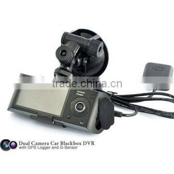 2.7 Inch HD 1080P Dash GPS Tracking Logger HD DVR Car 140 Degree Front Super-pG-sensor Night Vision Dual 2 Lens Dual Recording photo-4