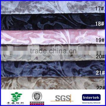 Polyester Thick Custom Embossed Velvet Upholstery Fabric photo-3