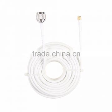 15 Meters 50-5D White Signal Cable for Repeater