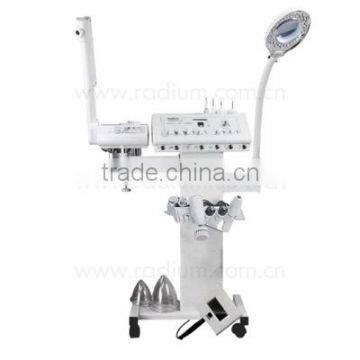 F-8800H Vaccum and spray facial cleaning ultrasonic facial brush high frequency galvanic 11 in 1 beauty equipemnt