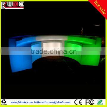 Modern Illuminated LED Curved Bar Counter for Circle Round Bar Table photo-4