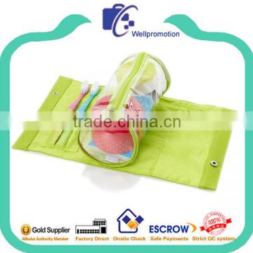 Wellpromotion cheap fashion round transparent toiletry bag