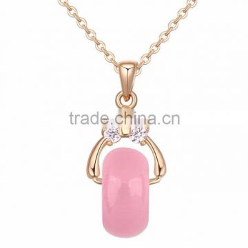 2015 Copper Plating of Gold Necklaces Zircon AAA Micro - Love Carol for Couples photo-2