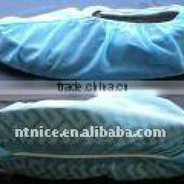 Non-woven blue non-slip shoe covers