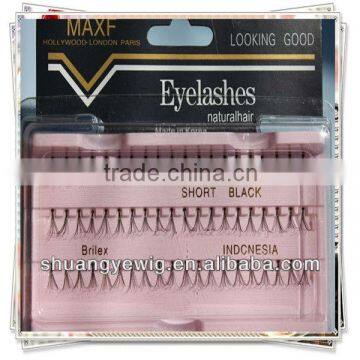 Flare individual eyelashes
