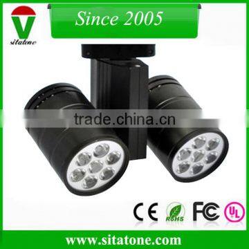 14w 2 light led track head 5-120 degree ac90-265v