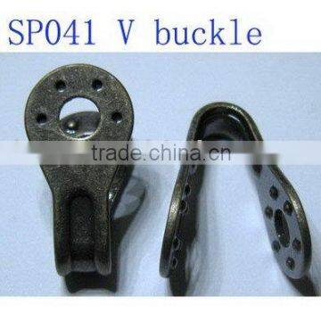 V-hook buckle, shoe buckle