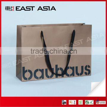 Paper Promotional Bag with Matte Finish and Ribbon Handles