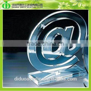 DDL-H053 Trade Assurance Crystal Clear Acrylic Internet Trophy