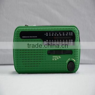 2014 Popular ABS plastic multi-function emergency disaster preparedness Solar Dynamo Radio