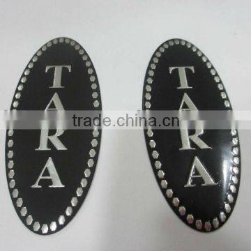 Soft Metal Sticker, Perfum Bottle Label, Embossed Silver Sticker