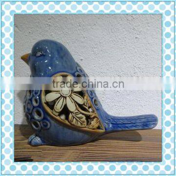 table decoration ceramic birds with led light