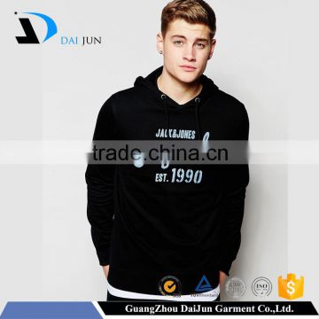 Guangzhou Daijun OEM Fashion Hot Sale Black Velvet Custom Printing Logo Men Different Kinds Of Hoodies