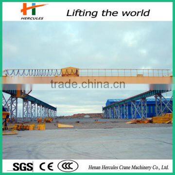 Metallurgy Launching Double Beam Bridge Crane Supplier With Electric Hoist