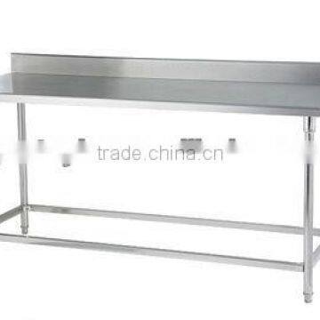 1-tier stainless steel work table 1-tier Worktable with Backsplash WTC-081B