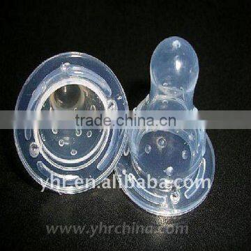 2012 Soft Transparent silicone rubber baby nipple