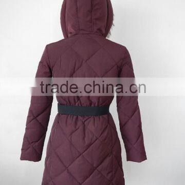 Detachable Real Raccoon Fur at Hood Long Style Women Down Parka photo-3