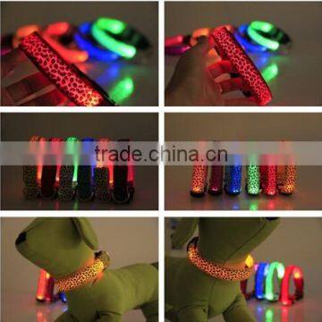 Adjustable Waterproof LED Collar , Pet Led Collar