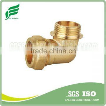 Brass 90 degree Ferrule Male Elbow