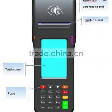 CL-0511B Handheld POS terminal with touch screen, thermal printer, GPRS, GPS, Blueteeth, camera, QR and card supported