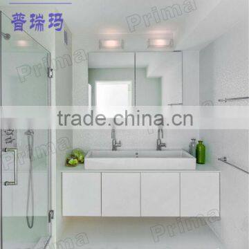 Modern l shaped tona bathroom vanity