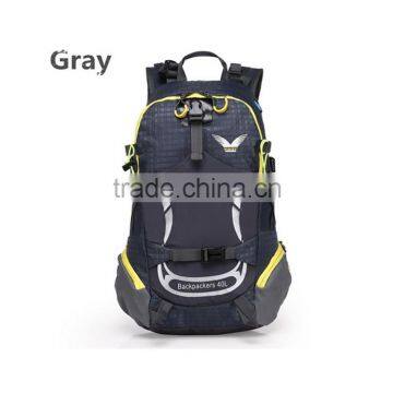 custom design gray hiking backpack