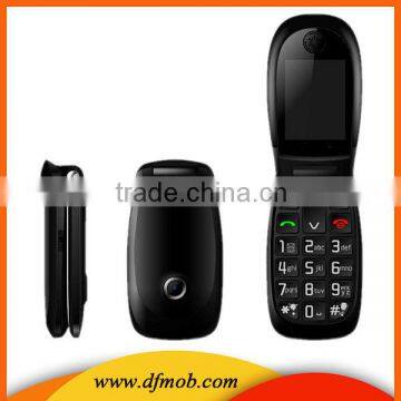 Flip 2.2INCH QVGA Senior Cell Phones MTK6260 Big Keyboard Big Font GPRS/WAP Quad Band Unlocked GSM SOS Telephone Mobile T03