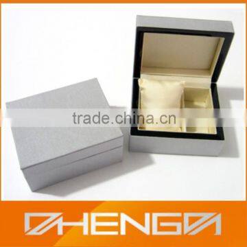 High quality factory customized made fabric mdf watch storage box boxes (ZDS-JS1440)