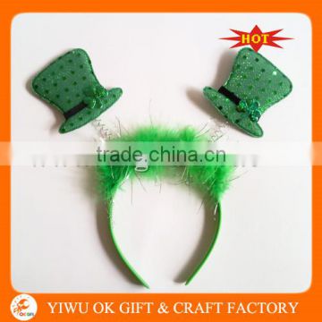 China Wholesale St Patrick's Day Headband With Feather