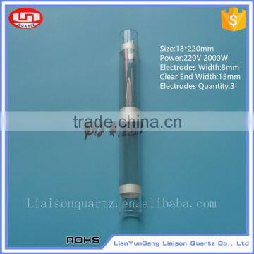 Durable and long lifetime medium wave infrared heating lamp for film stretching