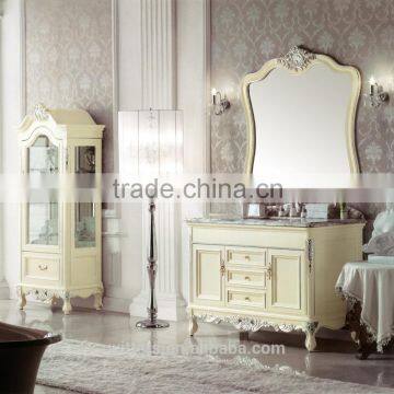 12 inch deep curved bathroom vanity foshan bathroom vanity in beige color WTS251