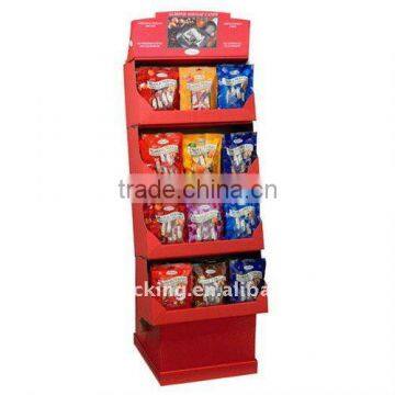 paper 4 floor display rack for Crisps