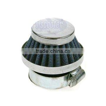 35MM Air filter Blue Grid Silver Cap Mini Moto Dirt Pit Bike ATV Quad Scooter Buggy Parts