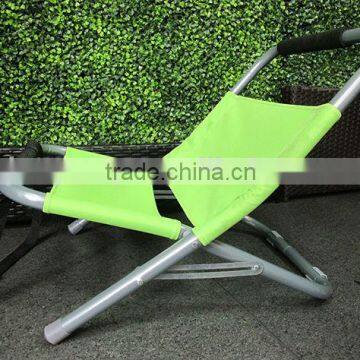 Green color portable outdoor chair, director chair