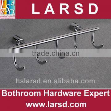 Bathroom chrome plated rail robe hook