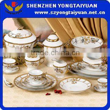 Arabic Fine ceramic gold design flatware set