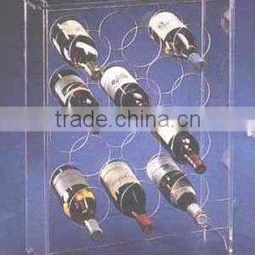 crystal acrylic shelf for wine bottle