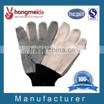 T/C colorful wowen garden working glove with PVC dot