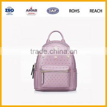 The most popular selling pu backpack european school backpack