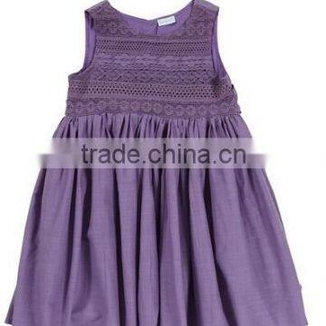 Patchwork New Arrivals Fashion Evening Dress for kids Short Casual Cotton Summer Girls Designer dresses